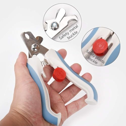 Bird Nail Clippers with Grinding Nail Scissors Tool Pet Parrot Claw Care (L / Blue)