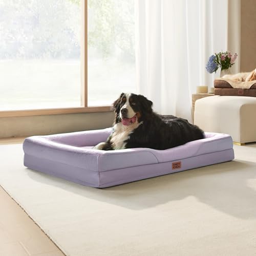 Orthopedic XXL Dog Bed for Large Dog (Purple / 52x41x8)
