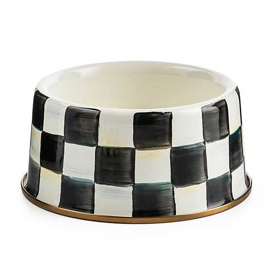 Enamel Pet Dish (Courtly Check / Medium)