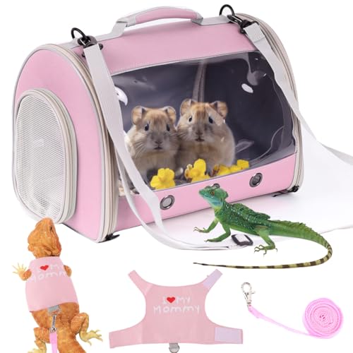 Small Animal Travel Backpack Carrier (Pink)