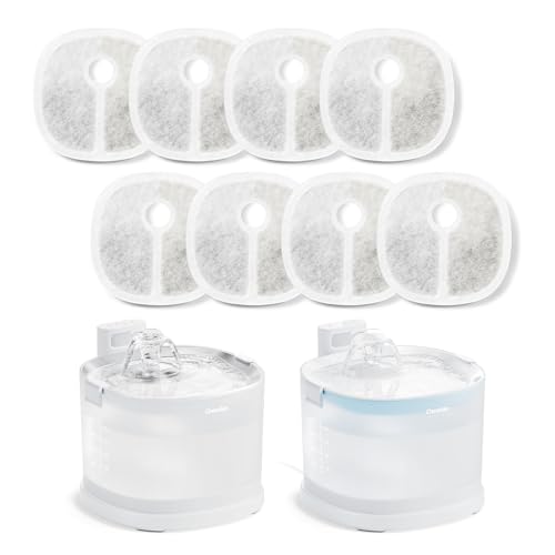 Pumpless Pet Water Elfin Fountain E1 (White / Cordless | 8 Filters)