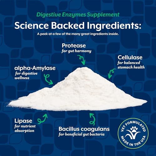 Digestive Enzymes with Pre & Probiotic for Dogs & Cats (4 Ounce)