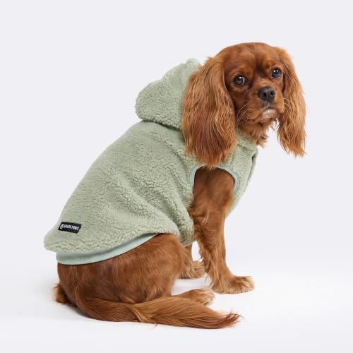 Sherpa Fleece Dog Jacket (Light Green / Large)