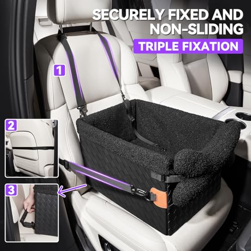Dog Car Seats for Small Medium Dogs (Black / Small Dog)