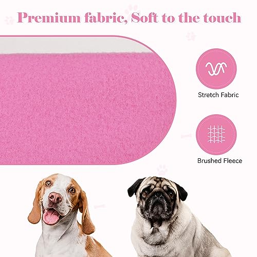 Dog Hoodie Dog Sweaters for Large Dogs Sweater Solid Soft Brushed Fleece Pet Clothes Pet Hoodie Sweatshirt with Pocket (XX-Large / Pink)