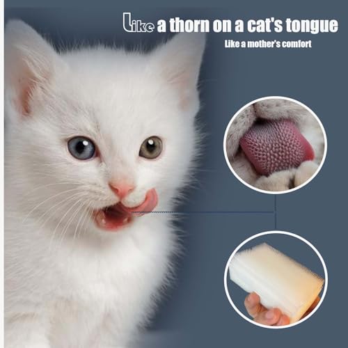 2PC Soft Cat Brush for Grooming (blue)