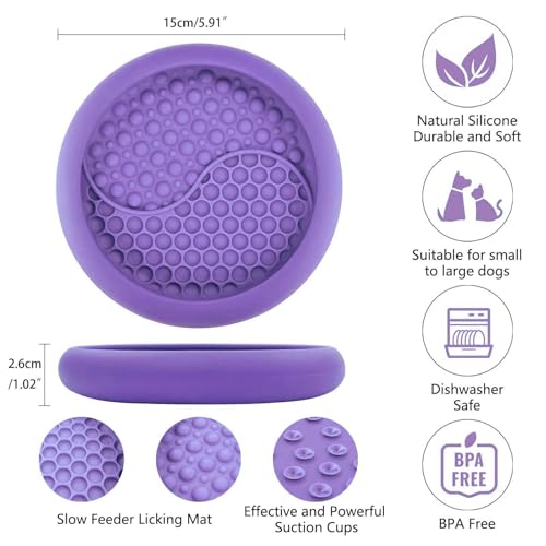 Dog Lick Bowl (Purple / Small)