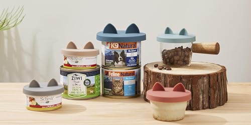 Cat Food Can Lids for 3oz Small Pet Cans (Light Green)