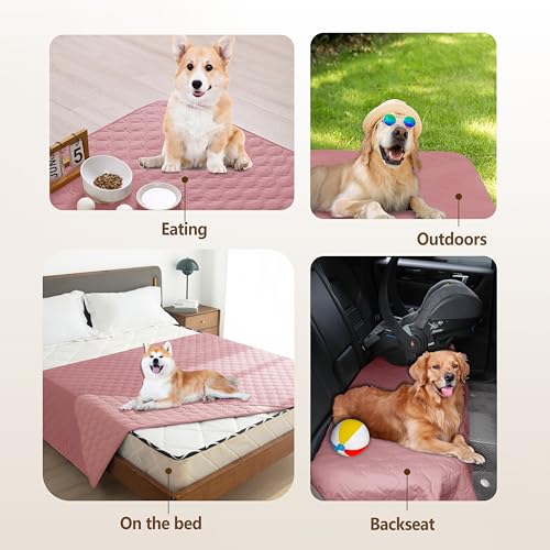 Waterproof Loveseat Cover (32x53 Inch (Pack of 1) / Dark Pink/Light Pink)