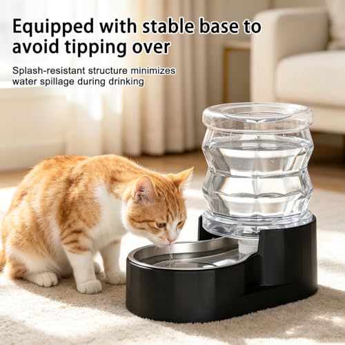 4L Gravity Cat Water Dispenser (4L / Jet Black)