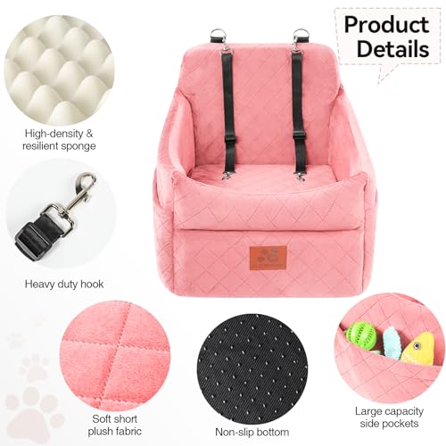 Dog Car Seat for Small (Pink)