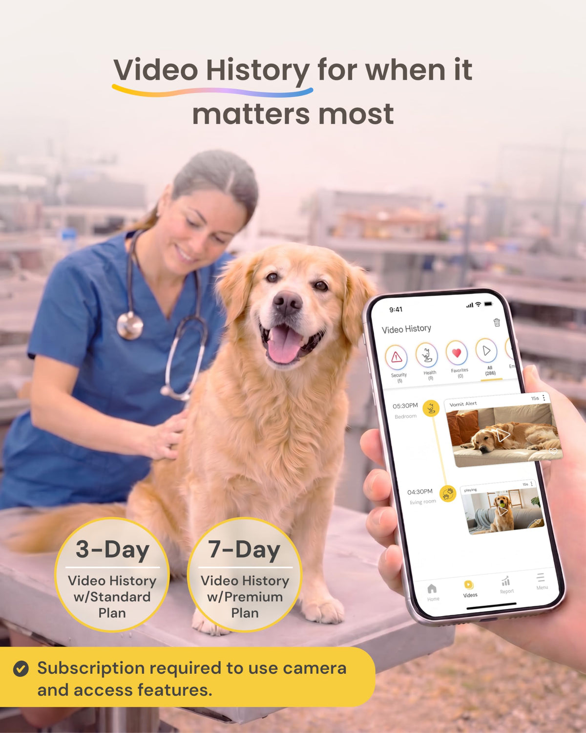 Mini Pet Camera [Paid Plan Required to Activate] (Mini Non-rotating Camera / Subscription Required to Activate)