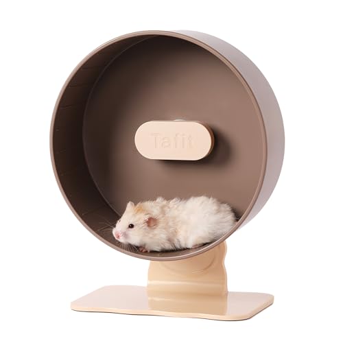 Super‑Silent Hamster Exercise Wheel (10.2inch / Nut Brown)