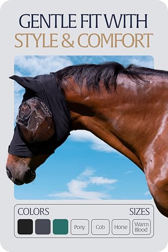Bug Out Horse Fly Mask (Black / Horse)