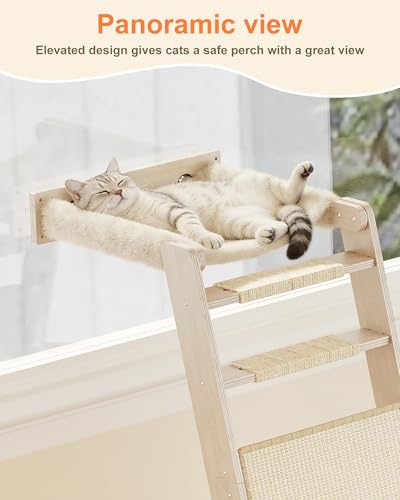 Cat Window Perch with Scratching Pad