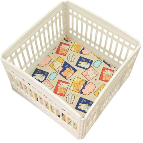 36"x36" Reusable Playpen Training Pad for Puppies (Pink Rabbit / 36"x36" (1 Pack))