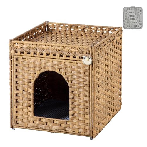 Cat Litter Box Enclosure Furniture (Natural / Standard)