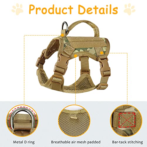 Tactical Cat Harness for Walking (L / camo khaki)