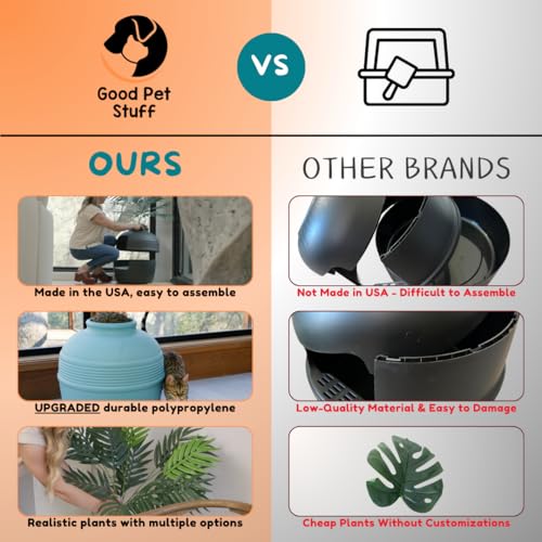 Original Hidden Litter Box Planter (Seagrass Green)