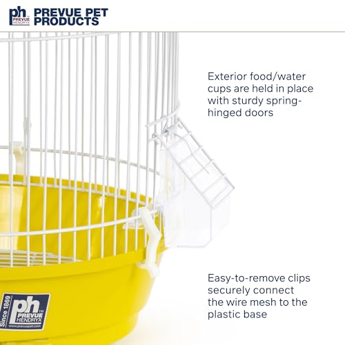 Classic Round Bird Cage (Yellow)