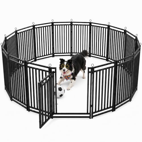 Thickened Outdoor Dog Fence (47" Height / 16 Panels)