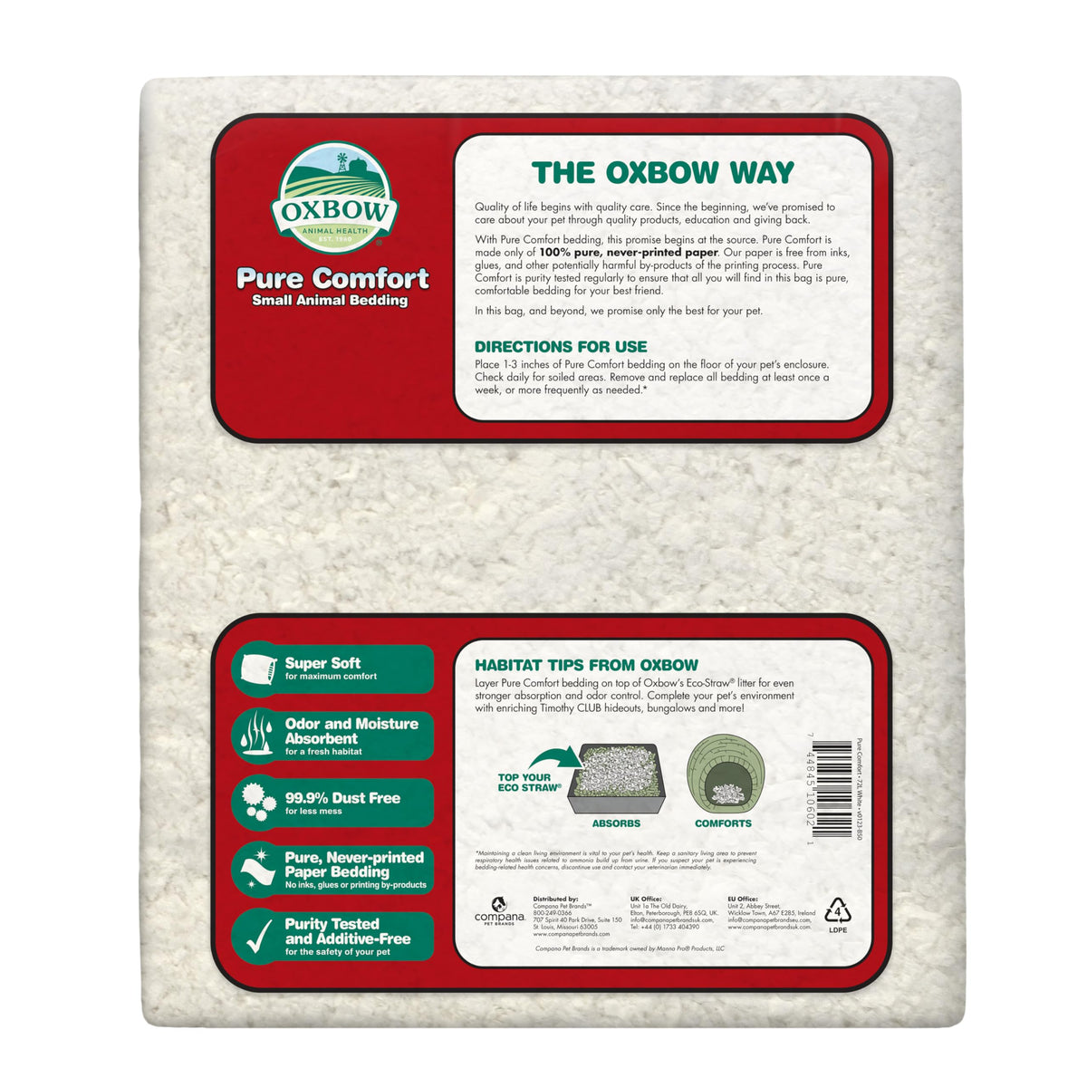 Small Animal Bedding (White / 72 Liter)