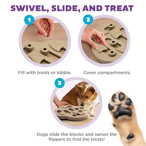 by Nina Ottosson Dog Hide N' Slide Treat Puzzle Enrichment Toy