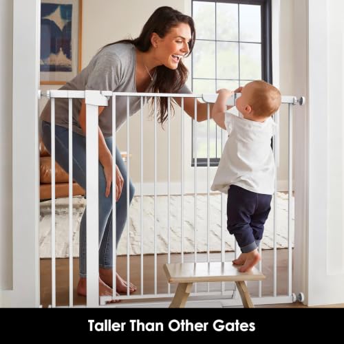 36" Extra Tall Baby Gate (White / 30"-46" W x 36" H)