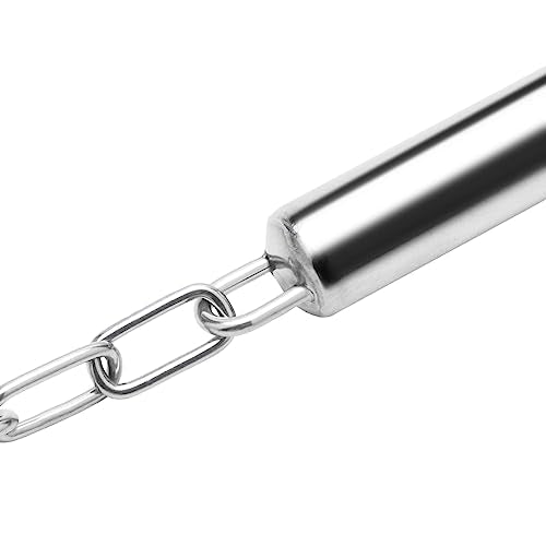 Stainless Steel Bell Toy Bird Cage Hanging Bite Toy for Parrot Parakeet Budgie Cockatiel Conure African Greys (1 PCS-L)