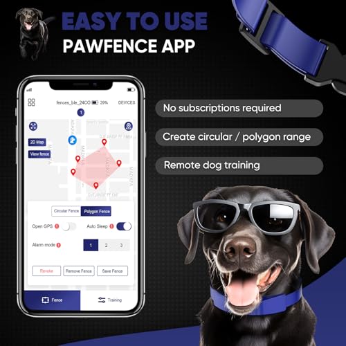 GPS Wireless Dog Fence (Blue)