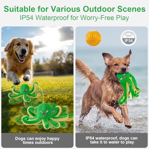 Interactive Dog Toys Octopus (Green)