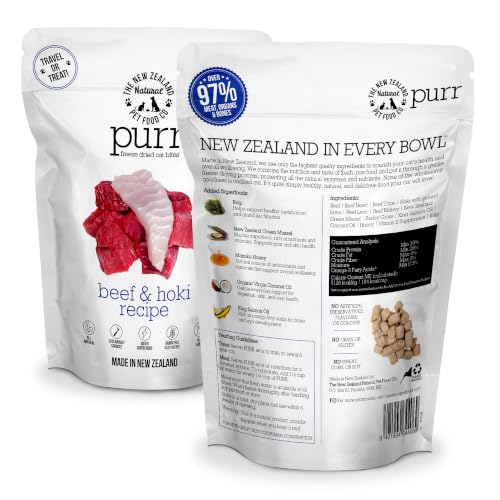 Purr Beef and Hoki Freeze Dried Recipe (1.76 Ounce (Pack of 1))