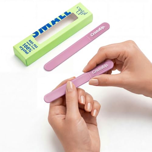 Cristal UP Glass Nail File for Purse (Rose Mist/Pink)
