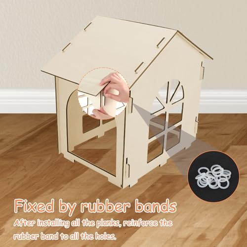 4 Piece Rabbit Castle with Stairs (Rabbit Castle*4+Ramp*1)