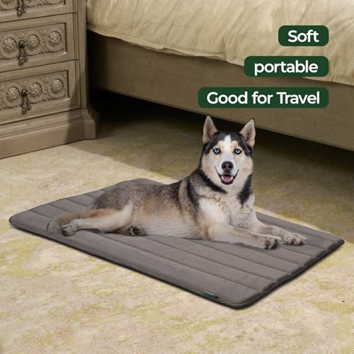 Dog Crate Pad (42.0"L x 28.0"W x 0.8"Th / Brown, 1 Pack)