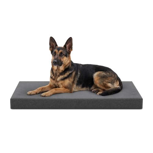 Tough Ripstop Orthopedic Crate Bed (X-Large (47" L x29" W x 4" H) / Titanium Premium Finish)