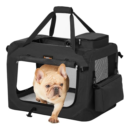 Collapsible Soft Dog Crate (M（24.0"L x 16.5"W x 16.5"H） / Black)