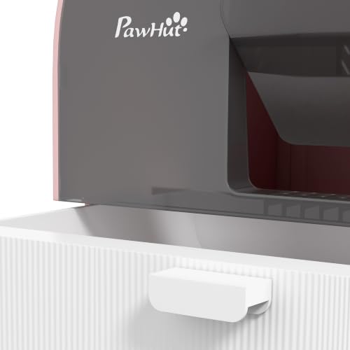 Cat Litter Box with Lid (Pink)