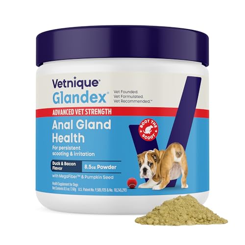 Glandex for Dogs Advanced Strength Anal Gland Fiber Powder (8.5 oz)