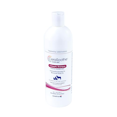 CeraSoothe® CHX+MC Antiseptic Shampoo for Dogs (16 Fl Oz (Pack of 1))