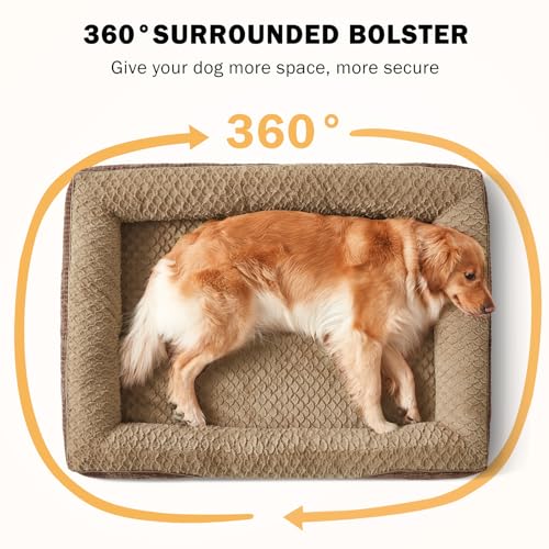 Orthopedic Dog Beds Large Sized (XL (42"x 32"x 7.5") / Brown)
