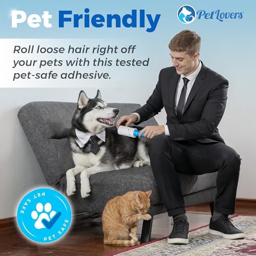 Extra Sticky Lint Roller Value Set 270 Sheets for Pet Hair Removal and Clothes