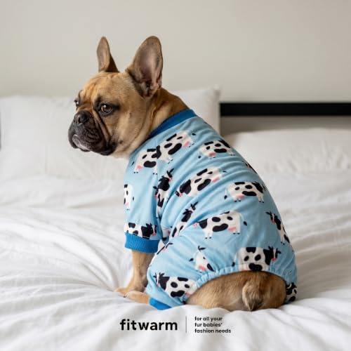Milk Cow Fleece Dog Pajamas (Milk Cow / X-Small)