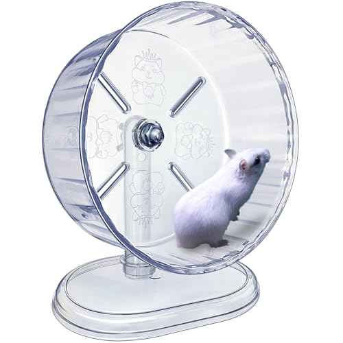 Silent Hamster Wheel (Ф 9.5 inch / Transparent)