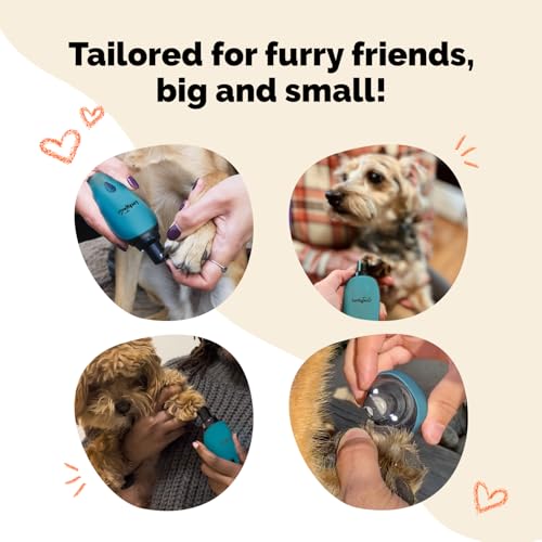 LuckyTail Dog Nail Grinder (Teal)