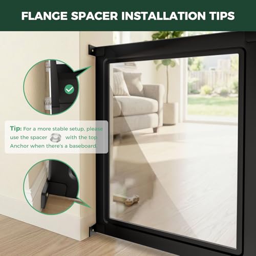 AuraSpace Acrylic Dog Playpen with Fence (Black / 35"H)