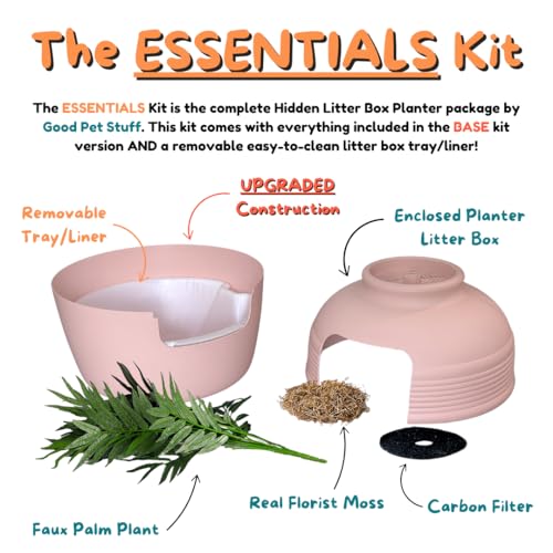 Original Hidden Litter Box Planter (Pink Coral)