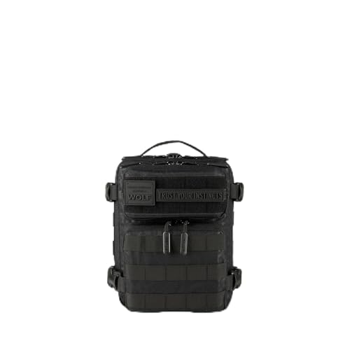 9L Mini Backpack 1000D Compact Gym EDC Bag (Black Leopard)