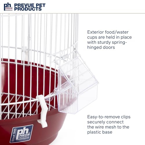 Classic Round Bird Cage (Red)