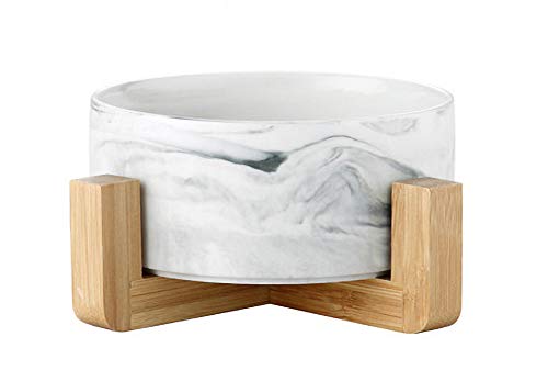 Ceramic Pet Bowls with Stand (1 pack)